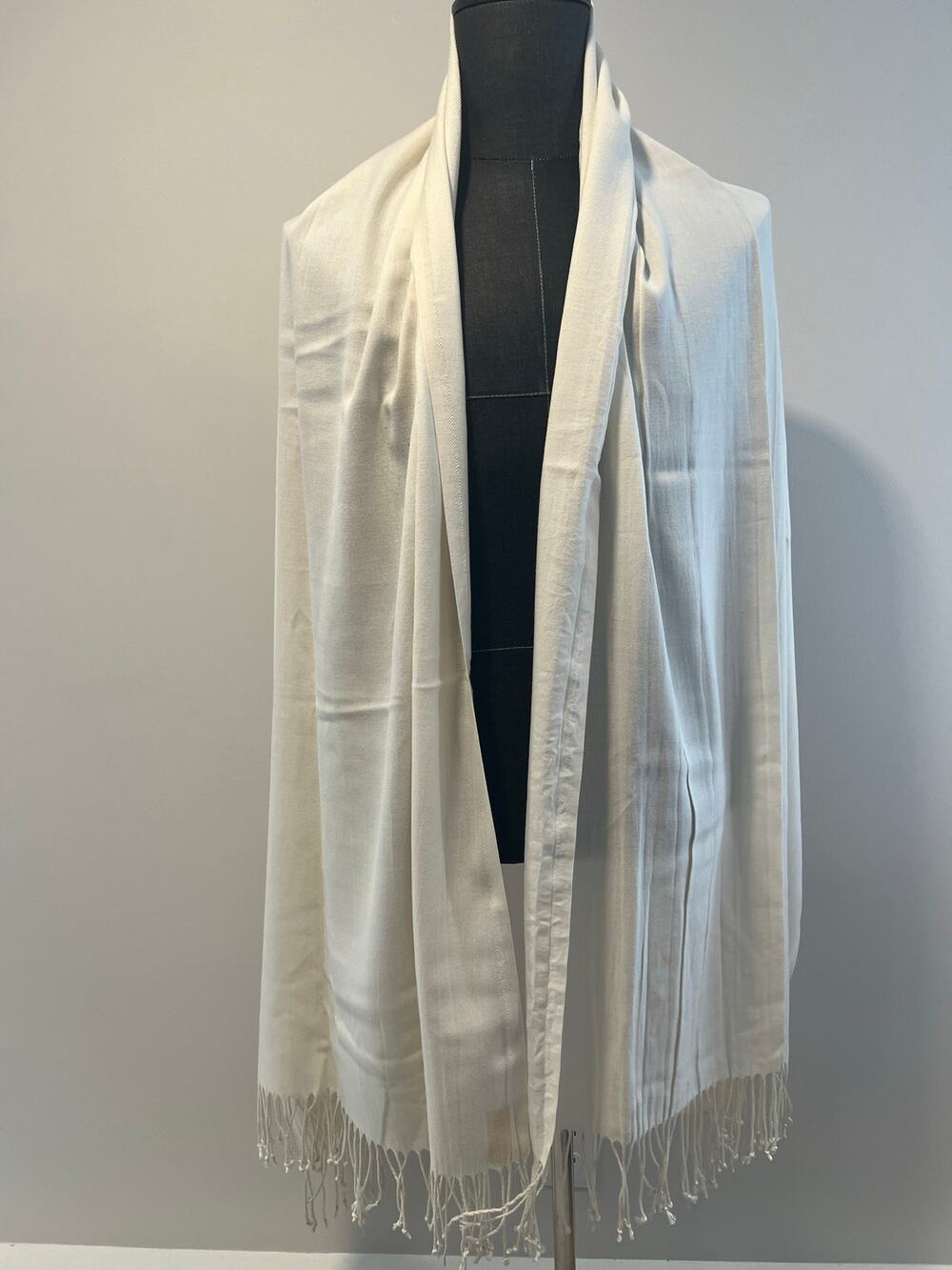 Pashmina Scarf Wrap Shawl Ivory JL